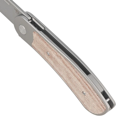 Bestech Vestige Knife GreyTitanium/Natural Micarta, Stonewashed MagnaCut by Justin Lundquist (BT2411B)