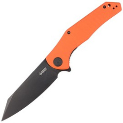 Nóż składany Kubey Flash KU158G Orange G10, Blackwashed AUS-10