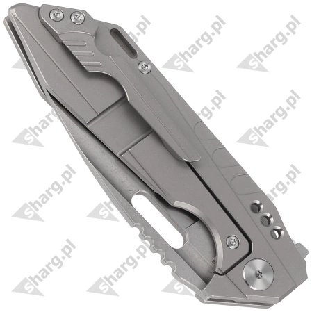 Bestech Knife Shodan Grey Titanium, Stonewashed / Satin CPM S35VN by Todd Knife and Tool (BT1910A)