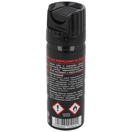 Zestaw 2x Gaz pieprzowy Sharg Nato Defence Gel 2mln Cone 50ml i chusteczka dekontaminacyjna (40050-C)