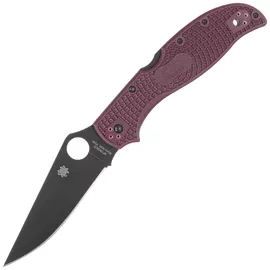 Spyderco Stretch 2 XL Sprint Run Burgundy FRN Knife, TiCN Micro-Melt PD#1 by Sal Glesser (C258BGBKP)