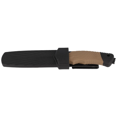 Nóż Herbertz CJH Coyote Brown Plastic/Black Rubber, Black 420 (585412)