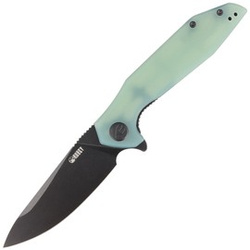 Nóż składany Kubey Nova LL KU117G Jade G10, Blackwashed D2