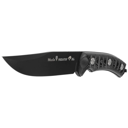 Muela Predator-14N Knife Black Micarta, Black PTFE X50CrMoV15