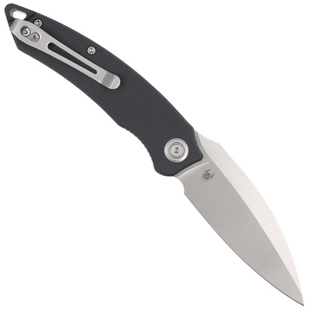 Kubey Knife Leaf Black G10, Bead Blasted AUS-10 by Tiguass (KU333A)