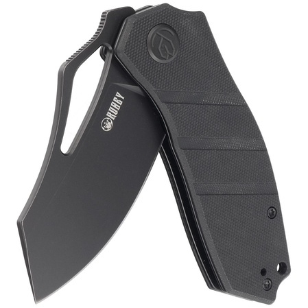 Kubey Ceyx Knife Black G10, Blackwashed D2 (KU335D)