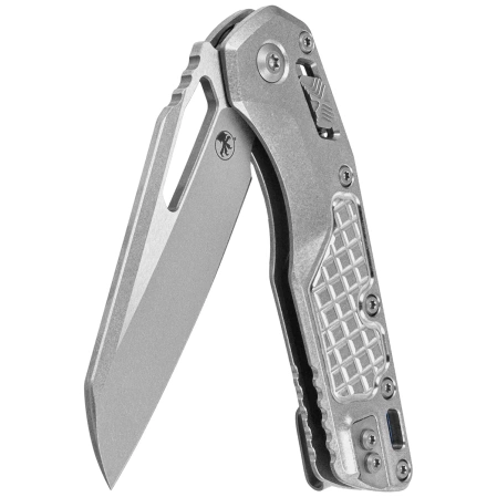 Microtech MSI S/E Ram-Lok Knife Marfione Select Frag Titanium, Blue HW, Stonewashed M390MK by Tony Marfione (210-10FRMS2)