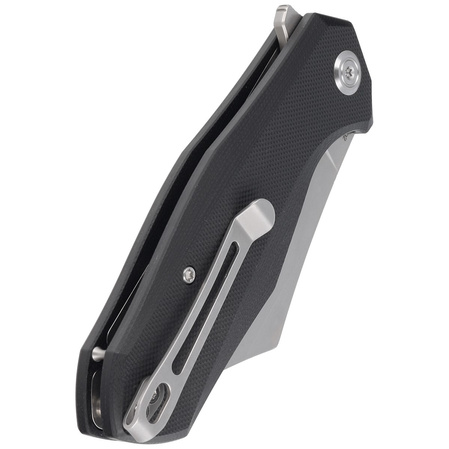 Kubey Knife Echo, Black G10, Bead Blasted D2 (KU329A)