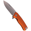 LionSteel ROK Knife Orange Aluminum, Satin M390 by Molletta (ROK A OS)
