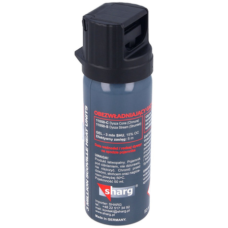 Sharg Graphite Gel 3mln SHU Pepper Spray, Stream 50ml (11050-S)