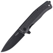 LionSteel Myto Knife Old Black Titanium, PVD Stonewashed M390 by Molletta (MT01B BW)
