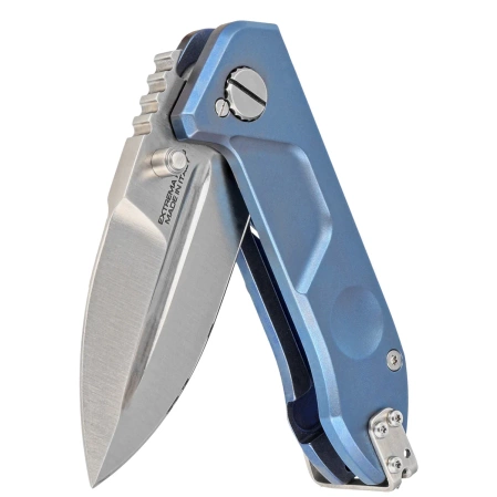 Nóż składany Extrema Ratio Frame Rock Blue Titanium, Satin N690 (04.1000.0456/SAT/BLU)
