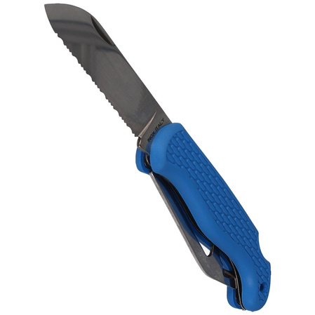 MAC Coltellerie Boat 2 Sailing Knife Blue PP/TPE, Satin W 1.4034 (MC BOT2.B)