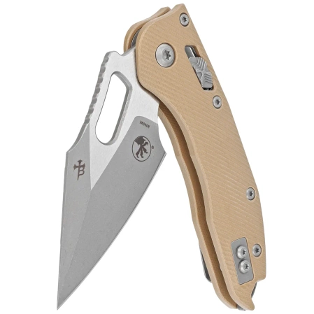 Microtech Stitch Ram-Lok S/E Knife Tan Fluted G10, Apocalyptic M390MK by Borka Blades and Tony Marfione (169RL-10APFLGTTA)