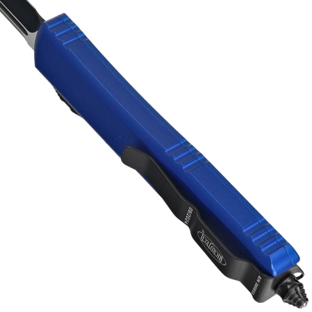 Microtech Ultratech T/E OTF Knife Navy Blue Aluminum, Satin M390 by Tony Marfione (123-1 NA)