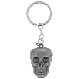 Brelok do kluczy Barbaric Skull Old Silver Zamak (16216-SI)