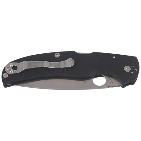 Spyderco Native Chief G10 Black, Satin Plain CPM S30V by Sal, Eric Glesser (C244GP)