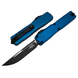 Microtech Ultratech Gen IV S/E Blue Aluminum, Black M390MK by Tony Marfione (11214-1BL)