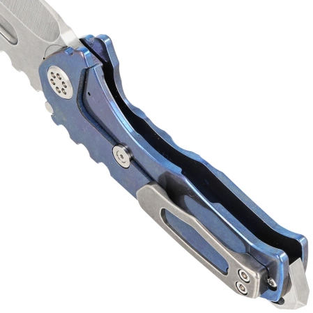 Nóż składany Medford Praetorian Genesis T Drop Point Blue, STD HW/Clip, NP3 Breaker, Tumbled S45VN (MK029STD-37A2-TSCS-BN)