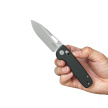Kubey Bluff KU248D Kmife Black G10, Sandblasted 14C28N by Garet Caronna