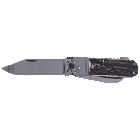 Mikov Fixir Hunting Folding Knife, Imit. Dear Stag (232-XH-4V KP)
