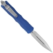Microtech Dirac Delta D/E OTF Knife Navy Aluminum, Stonewashed by Tony Marfione (227-10NA)