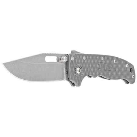 Demko AD20.5 Clip Point Knife Grey Grivory, Stonewashed AUS10A by Andrew Demko (205-10A-CPGRY)