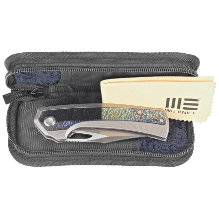 Nóż składany WeKnife Nefaris LE No 147/260 Gray/Flamed Titanium, Hand Rubbed Satin CPM 20CV (WE22040FA-1)
