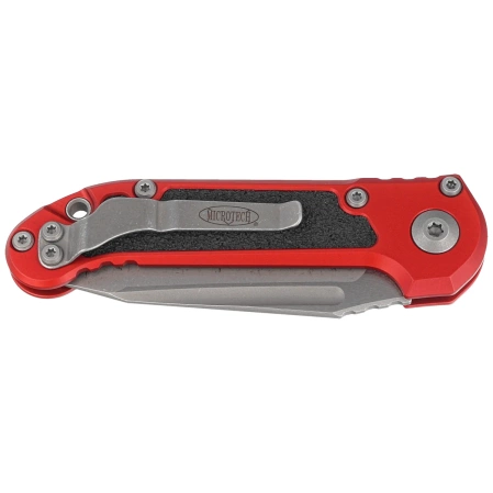 Microtech LUDT Gen III T/E Automatic Knife Red Aluminum, Apocalyptic M390MK by Tony Marfione (1136-10APRD)