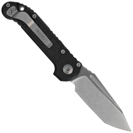 Microtech LUDT Gen III T/E Black Aluminum, Stonewashed M390MK by Tony Marfione (1136-10)