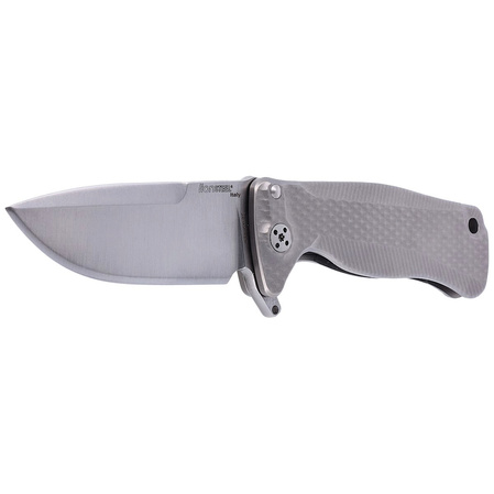 Nóż składany LionSTEEL SR22 Grey Titanium, Satin Sleipner by Molletta (SR22 G)