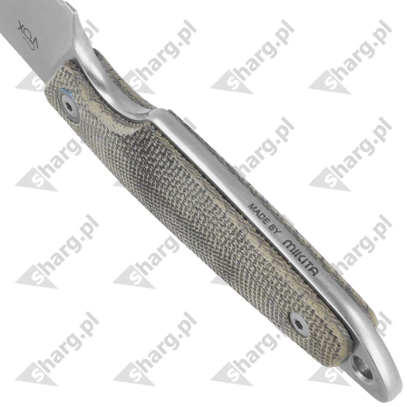 Nóż MKM Makro 1 Green Canvas Micarta, Stonewashed by Jesper Voxnæs (MKMA01-GC)