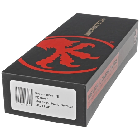 Nóż składany Microtech Socom Elite T/E-M OD Green Aluminium, Stonewashed P/S M390 by Tony Marfione (161-11OD)