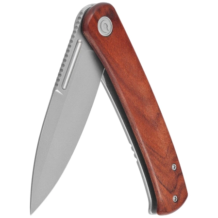 Civivi Knife Cetos Cuibourtia Wood / Stainless Steel, Silver Bead Blasted 14C28N (C21025B-4)