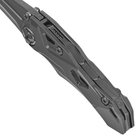 Nóż składany RikeKnife Athron B Black DLC Titanium, Black DLC M390 by Declynx (RK-Athron-B/B)