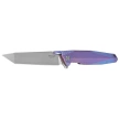 RikeKnife Framelock Blue Titanium, Bead Blast/Satin M390 (RK1707T-B)