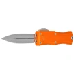Microtech Hera II D/E Orange Aluminum, Stonewashed M390MK by Tony and Sean Marfione (1702-10OR)