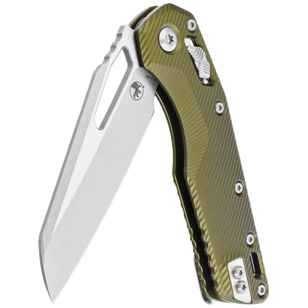 Microtech MSI S/E Fluted OD Green Aluminium, Stonewashed M390MK by Tony Marfione (210-10FLOD)