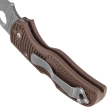 Spyderco Native 5 Lightweight Sprint Run Knife Brown FRN, Satin CPM 15V by Sal Glesser (C41PBN15V5)