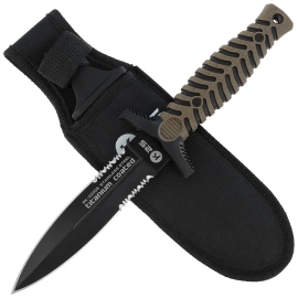 K25 RK-32206 Boot Knife Coyote ABS/Black Rubber, Black Titanium 7Cr17Mov