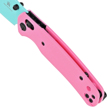 Bestechman Cicada's Wing Pink G10, Blue 10Cr15MoV (BMK06E)