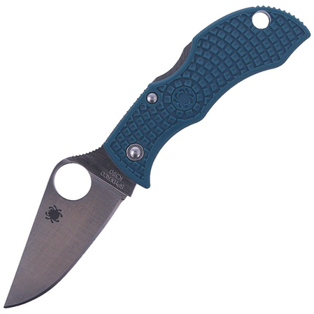 Spyderco Manbug Blue FRN K390 Plain Knife (MFPK390)