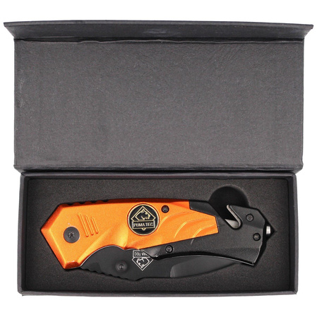 Puma Solingen Rescue Folder Black / Orange Aluminium, Black Coated (333811)