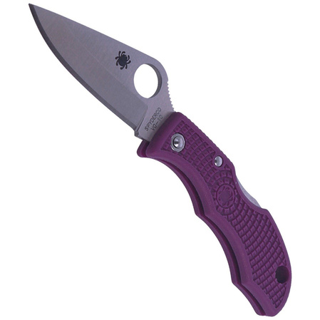 Spyderco Ladybug 3 FRN Purple Plain knife (LPRP3)