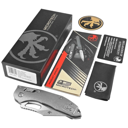 Nóż składany Microtech Marfione Select Stitch Ram-Lok S/E Titanium, Stonewashed M390MK by Borka Blades and Tony Marfione (169RL-10MS2)