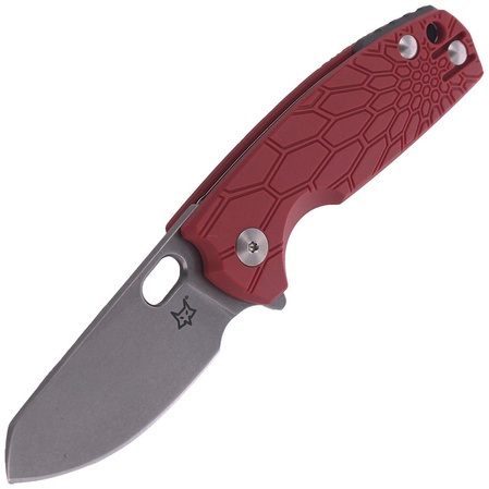 Fox Baby Core FRN Red Knife, Stonewashed N690 by Jesper Voxnaes (FX-608 R)