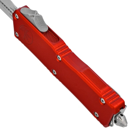 Nóż automatyczny OTF Microtech Scarab II Gen III Executive D/E Red Aluminium, Stonewashed M390MK by Tony Marfione (1175-10RD)