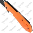 Real Steel Knives Pelican Orange G10 / Black Steel, Black D2 by Aslan Zhanabayev (7922)