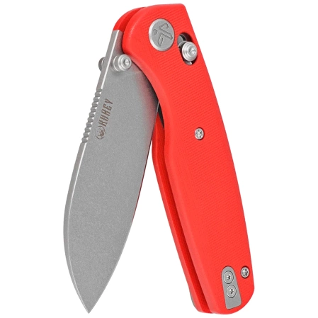 Nóż składany Kubey Breeze Red G10, Stonewashed 14C28N by Caleb Waldman (KU288B)