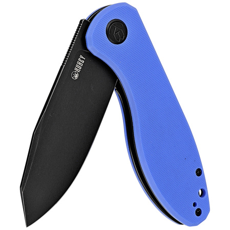 Nóż składany Kubey Knife Master Chief Blue G10, Blackwashed AUS-10 by Keanu Alfaro (KU358G)